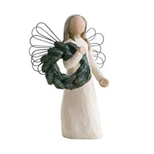 Willow Tree Angel with Green Wreath